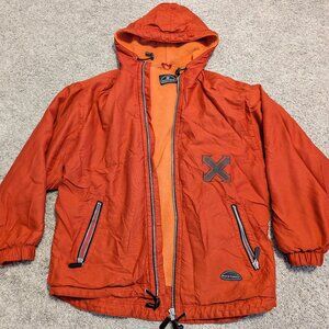 Vintage Exxtasy street wear cord and fleece jacket L/XL